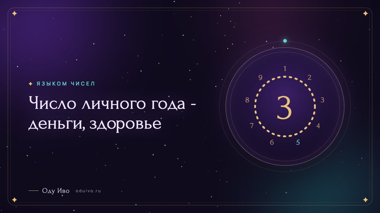 Число личного года - деньги, здоровье