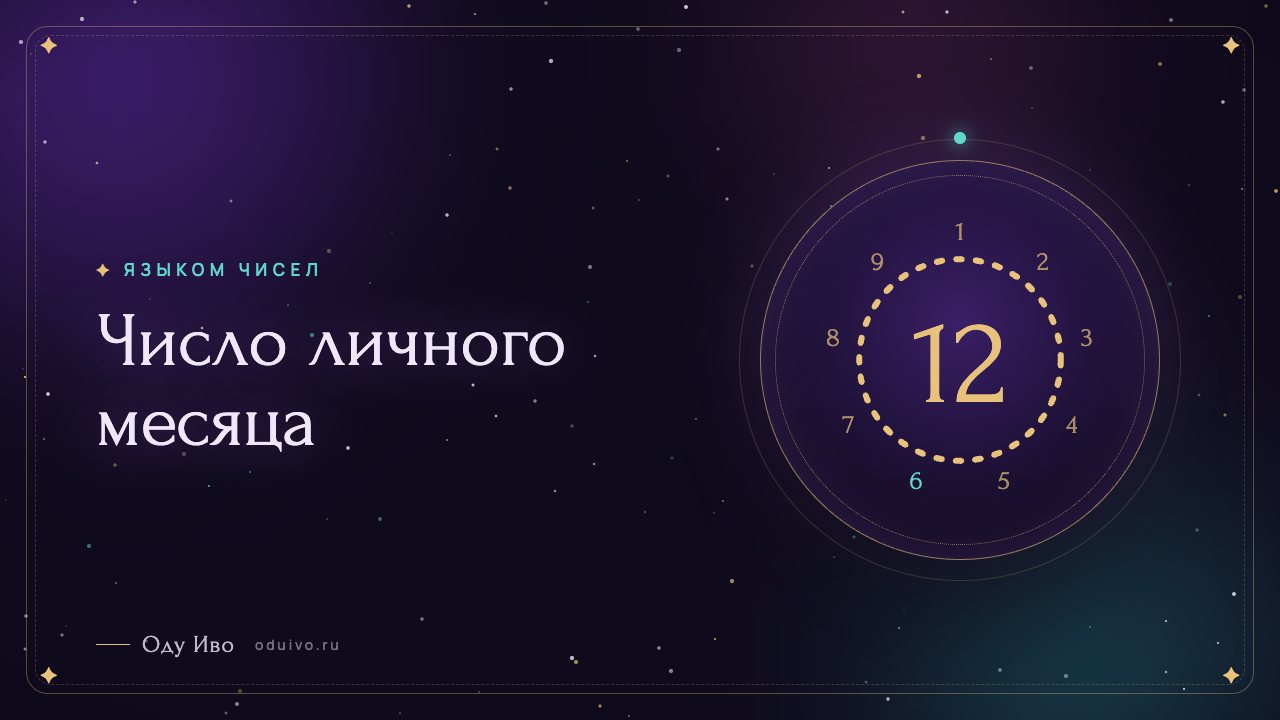 Число личного месяца
